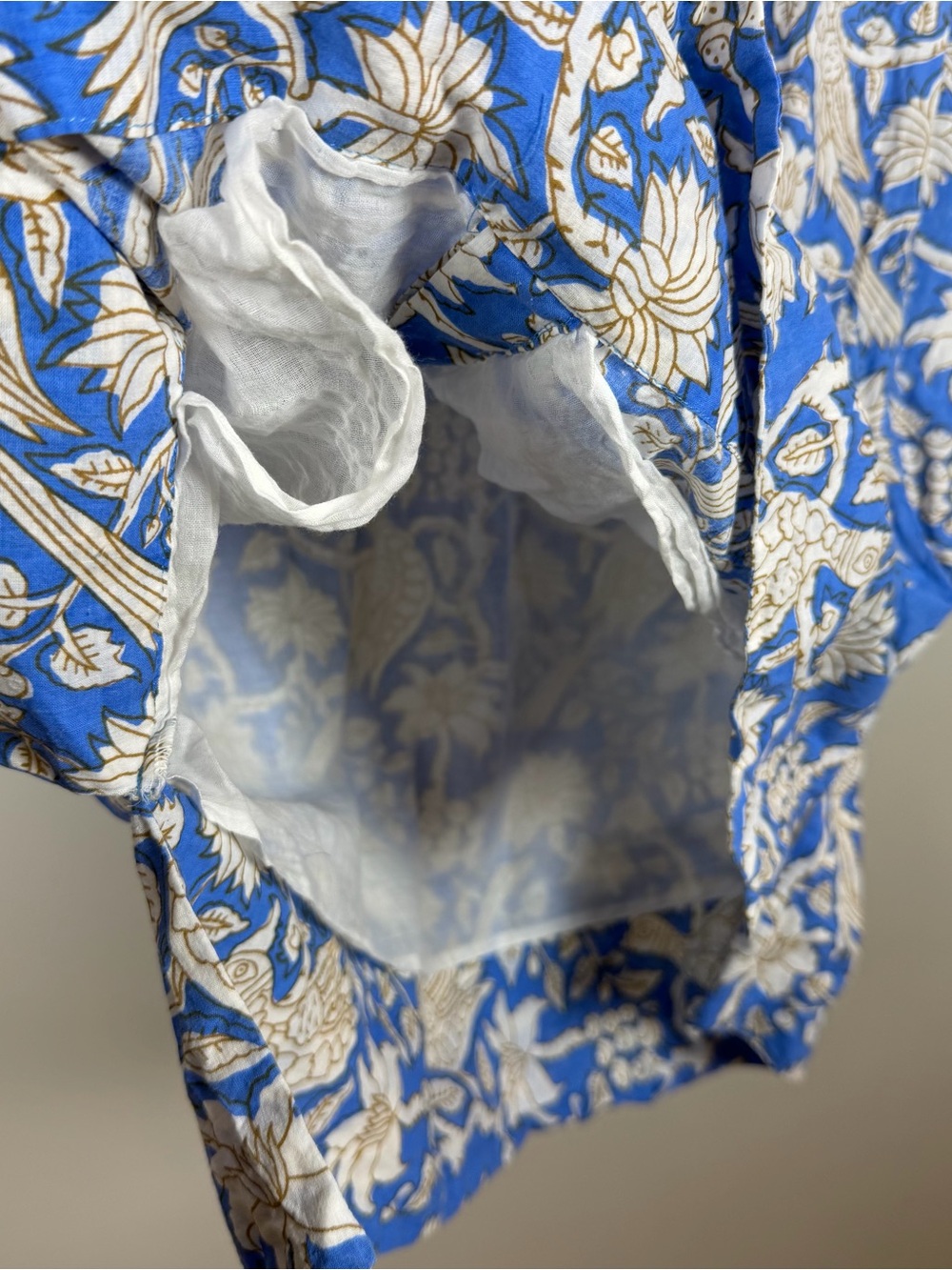 Women’s HOLLY SHAE Design Haley Mini Shirt Dress Tropical Toile Plus Size XL - Picture 4 of 10